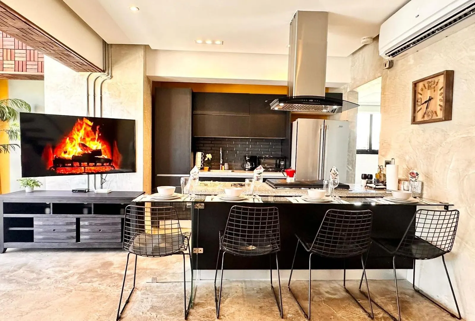 New Loft Apt Full Ac King Bed Santo Domingo Apartamento